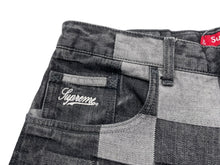 画像をギャラリービューアに読み込む, Supreme シュプリーム 21SS Patched Denim Painter Pant パッチデニム ペインターパンツ ブラック 刺繍 美品 中古 58587 