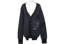 Load image into Gallery viewer, 極美品 LOUIS VUITTON × Fragment ルイヴィトン×フラグメント ウールカーディガン グレー ブラック サイズXL 中古 58591