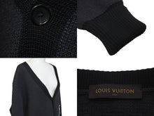 Load image into Gallery viewer, 極美品 LOUIS VUITTON × Fragment ルイヴィトン×フラグメント ウールカーディガン グレー ブラック サイズXL 中古 58591