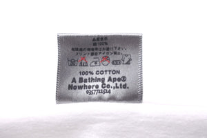 A BATHING APE アベイシングエイプ YOU THE ROCK ユウザロックTシャツ 半袖 Lサイズ ホワイト コットン 美品 中古 58592