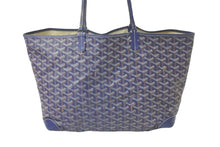 Load image into Gallery viewer, GOYARD ゴヤール トートバッグ サンルイPM ヘリンボーン柄 ネイビー ダメージ多数 中古 58601