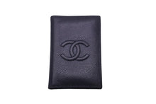 Load image into Gallery viewer, CHANEL シャネル カードケース パスケース キャビアスキン 22番台 ココマーク ネイビー 美品 中古 58609