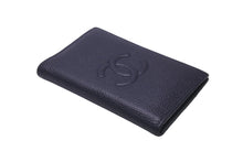 Load image into Gallery viewer, CHANEL シャネル カードケース パスケース キャビアスキン 22番台 ココマーク ネイビー 美品 中古 58609