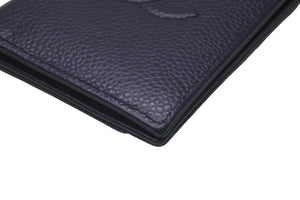 CHANEL シャネル カードケース パスケース キャビアスキン 22番台 ココマーク ネイビー 美品 中古 58609