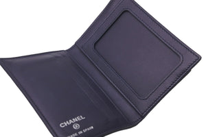 CHANEL シャネル カードケース パスケース キャビアスキン 22番台 ココマーク ネイビー 美品 中古 58609