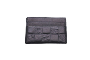 CHANEL シャネル カードケース アイコンライン 8番台 ココマーク ブラック レザー ゴールド金具 美品 中古 58610