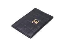 Load image into Gallery viewer, CHANEL シャネル カードケース アイコンライン 8番台 ココマーク ブラック レザー ゴールド金具 美品 中古 58610