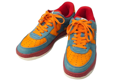 BAPESTA ベイプスタ ローカットスニーカー 靴 星 27.5cm スウェード マルチカラー メンズ 中国製 良品 中古 58613