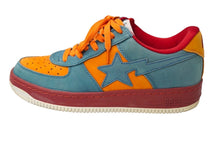 Load image into Gallery viewer, BAPESTA ベイプスタ ローカットスニーカー 靴 星 27.5cm スウェード マルチカラー メンズ 中国製 良品 中古 58613
