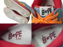 Load image into Gallery viewer, BAPESTA ベイプスタ ローカットスニーカー 靴 星 27.5cm スウェード マルチカラー メンズ 中国製 良品 中古 58613