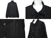 Load image into Gallery viewer, 極美品 CHROMEHEARTS クロムハーツ RIGGINS FBRC VJ N ジャケット ブラック コーチジャケット ナイロン 2225-304-6558 XL 中古 58617