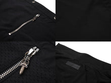 Load image into Gallery viewer, 極美品 CHROMEHEARTS クロムハーツ RIGGINS FBRC VJ N ジャケット ブラック コーチジャケット ナイロン 2225-304-6558 XL 中古 58617