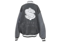 Load image into Gallery viewer, Billionaire Boys Club ビリオネアボーイズクラブ ボア バーシティ ジャケット グレー 刺繍 BBCJP223X003 XL 美品 中古 58618
