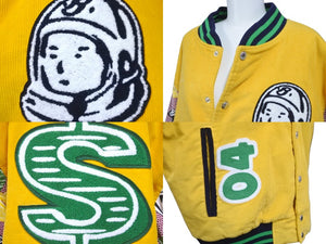 極美品 Billionaire Boys Club ビリオネアボーイズクラブ ラッキー ジャケット OLD GOLD 811-7400 イエロー サイズXL 中古 58619