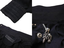 Load image into Gallery viewer, 極美品 CHROME HEARTS クロムハーツ CHプラス 総柄 ナイロン ジャケット ブラック ロゴ プリント ジップ サイズM 美品 中古 58622