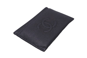 CHANEL シャネル カードケース ココマーク 16番台 ブラック キャビアスキン 美品 中古 58633