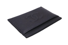 Load image into Gallery viewer, CHANEL シャネル カードケース ココマーク 16番台 ブラック キャビアスキン 美品 中古 58633