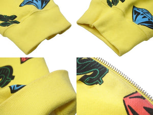Billionaire Boys Club ビリオネアボーイズクラブ ジップアップ DIAMOND & DOLLAR 20SS イエロー コットン XL 美品 中古 58638