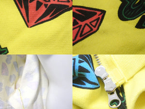 Billionaire Boys Club ビリオネアボーイズクラブ ジップアップ DIAMOND & DOLLAR 20SS イエロー コットン XL 美品 中古 58638