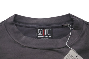 極美品 SAINT MICHAEL セントマイケル 2023/S/S EYES SS TEE 半袖Ｔシャツ SM-S23-0000-004 グレー コットン 中古 58652
