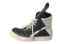 Load image into Gallery viewer, Rick Owens リックオウエンス クロムハーツ スニーカー ジオバスケット CHクロス装飾 ブラック レザー サイズ43 美品 中古 58663