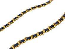 Load image into Gallery viewer, 新品未使用 新作 CHANEL シャネル ミニチェーンショルダーバッグ ココマーク AP3349 デニム ラメ ネイビー ゴールド金具 58666