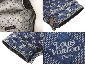 極美品 LOUIS VUITTON ルイヴィトン NIGO デニムジャケット ジャイアントダミエウェーブスモノグラム 20AW HJA10WUZC 中古 58670