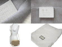 Load image into Gallery viewer, 極美品 GUCCI グッチ ショルダーバッグ 斜め掛け 449413 520981 GGキャンバス レザー ベージュ ホワイト ゴールド金具 中古 58671