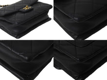 Load image into Gallery viewer, CHANEL シャネル ショルダーバッグ マトラッセチェーンショルダー20 黒 31番台 ゴールド金具 ラムスキン 美品 中古 58678