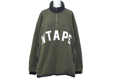 WTAPS ダブルタップス ブルゾン フリースジャケット PLAYER 02 JACKET サイズ1 18AW カーキ 182ATDT-CSM19 美品 中古 58696
