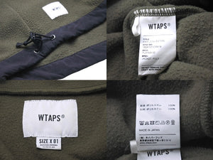 WTAPS ダブルタップス ブルゾン フリースジャケット PLAYER 02 JACKET サイズ1 18AW カーキ 182ATDT-CSM19 美品 中古 58696