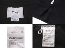 Load image into Gallery viewer, WTAPS ダブルタップス 18AW PLAYER 01 スウェットシャツ ハーフジップ ブラック フリース サイズ2 182ATDTM-CSM13 美品 中古 58698
