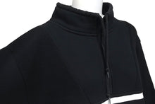 Load image into Gallery viewer, WTAPS ダブルタップス 18AW PLAYER 01 スウェットシャツ ハーフジップ ブラック フリース サイズ2 182ATDTM-CSM13 美品 中古 58698