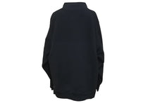 Load image into Gallery viewer, WTAPS ダブルタップス 18AW PLAYER 01 スウェットシャツ ハーフジップ ブラック フリース サイズ2 182ATDTM-CSM13 美品 中古 58698