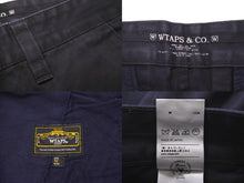 画像をギャラリービューアに読み込む, WTAPS ダブルタップス チノパン パンツ WAY OF LIFE ネイビー サイズ M 旧タグ 112LTDT-PTM05 良品 中古 58702