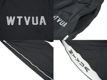 Load image into Gallery viewer, WTAPS ダブルタップス 19SS リフレクター ロゴ トラック パンツ ブラック ナイロン 191BRDT-PTM02 サイズ01 美品 中古 58703