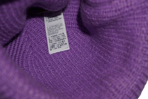 NIKE ACG ナイキ エーシージー ニットキャップ アウトドアライン ロゴ刺繍 アクリル ウール パープル ブラック 良品 中古 58707