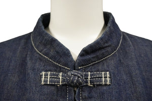 NEIGHBORHOOD ネイバーフッド デニムジャケット チャイナジャケット ネイビー サイズM 美品 中古 58716