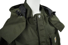 Load image into Gallery viewer, 極美品 Carhartt カーハート ジャケット ナイロンキャンバス カーキ フード取り外し可 サイズL 中古 58721