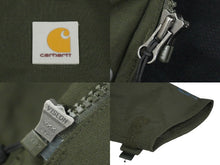 Load image into Gallery viewer, 極美品 Carhartt カーハート ジャケット ナイロンキャンバス カーキ フード取り外し可 サイズL 中古 58721