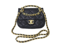 Load image into Gallery viewer, 極美品 CHANEL シャネル チェーンショルダーバッグ AS3748 マトラッセ トップハンドル ブラック ゴールド金具 中古 58746