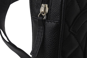 CHANEL シャネル ショルダーバッグ マトラッセ ココマーク 10番台 2006年 キャビアスキン ブラック シルバー金具 良品 中古 58747