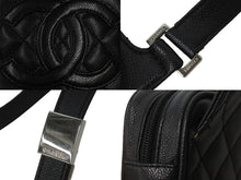 Load image into Gallery viewer, CHANEL シャネル ショルダーバッグ マトラッセ ココマーク 10番台 2006年 キャビアスキン ブラック シルバー金具 良品 中古 58747