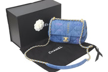 Load image into Gallery viewer, 新品未使用 CHANEL シャネル チェーンショルダーバッグ AS3134 マトラッセ デニム ブルー マルチカラー ゴールド金具 58748