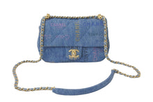 Load image into Gallery viewer, 新品未使用 CHANEL シャネル チェーンショルダーバッグ AS3134 マトラッセ デニム ブルー マルチカラー ゴールド金具 58748