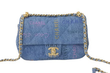 Load image into Gallery viewer, 新品未使用 CHANEL シャネル チェーンショルダーバッグ AS3134 マトラッセ デニム ブルー マルチカラー ゴールド金具 58748