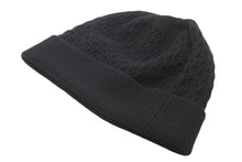 画像をギャラリービューアに読み込む, CHANEL シャネル ニットキャップ 帽子 ココマーク メタリック カシミヤ ブラック イタリア製 ユニセックス 美品 中古 58753