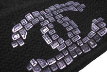 画像をギャラリービューアに読み込む, CHANEL シャネル ニットキャップ 帽子 ココマーク メタリック カシミヤ ブラック イタリア製 ユニセックス 美品 中古 58753