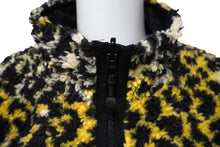 Load image into Gallery viewer, STUSSY ステューシー リバーシブル シェルパフリース ナイロン ジップジャケット イエロー レオパード S 118529 美品 中古 58760