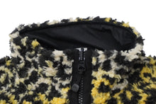 Load image into Gallery viewer, STUSSY ステューシー リバーシブル シェルパフリース ナイロン ジップジャケット イエロー レオパード S 118529 美品 中古 58760